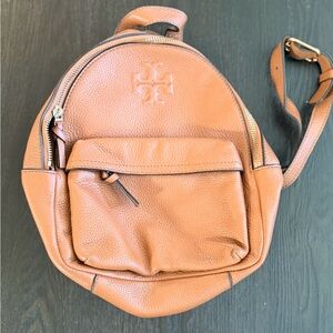 Tory Burch Brown Leather Backpack